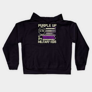 Purple Up For Military Military Child Month Kids Hoodie